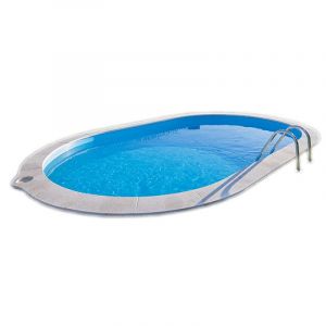 Azuro Graphite 550x370x120cm ovaal zwembad