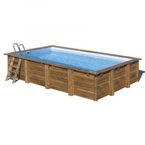 Marbella houten zwembad - 620 x 420 x 132 cm.
